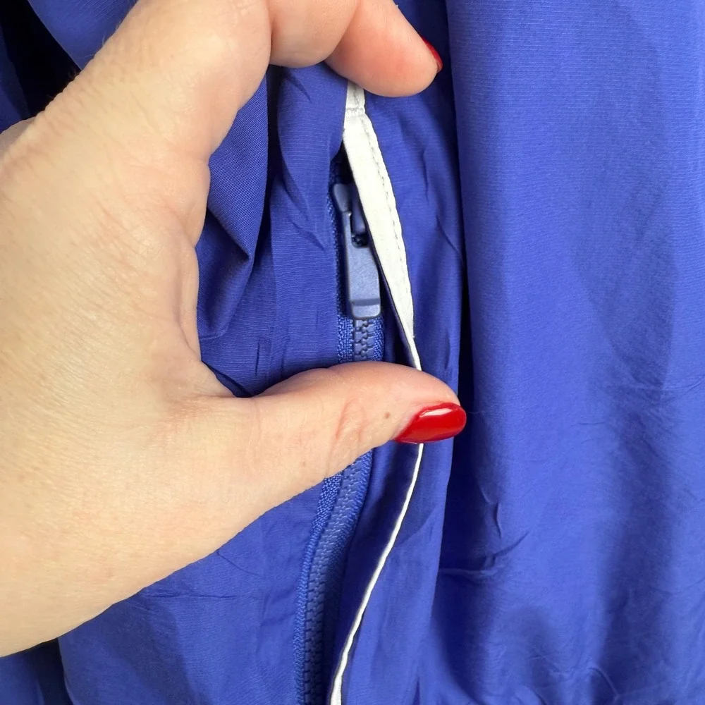 Nike Men's Blue‎ White Windbreaker Jacket Athletic Track Size XL